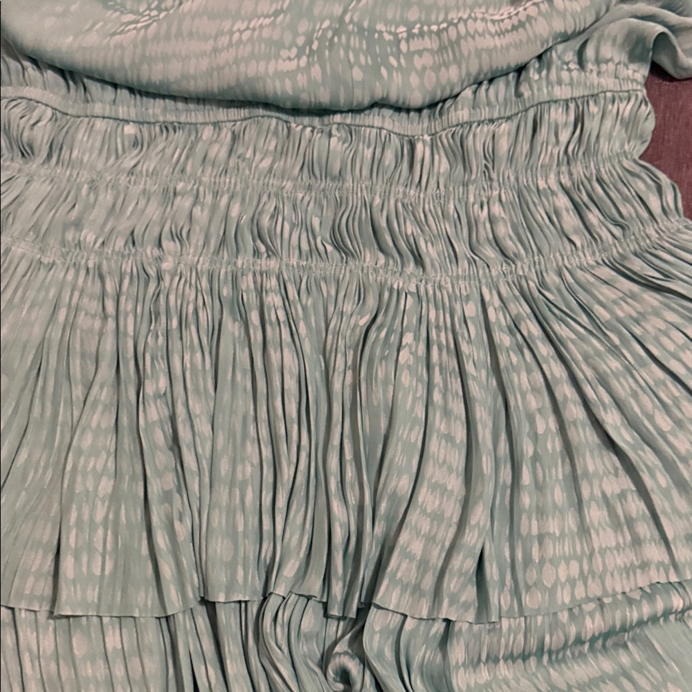 Musette Teal Ruffled Mini Dress - Picture 6 of 6